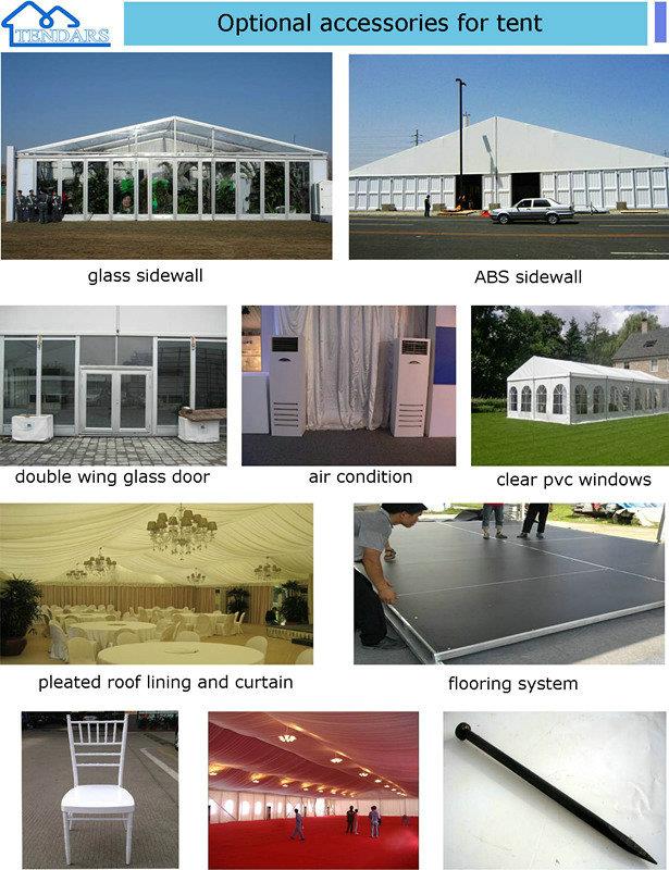 Aluminium clear span marquee accessories